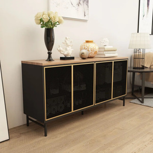 <b>Sideboard</b>, wine cabinet, kitchen <b>storage</b>, tea cabinet, household dish cabinet, panel light luxury integrated living room - Product Image 2