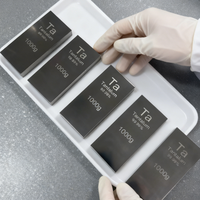 Cube de métal de tantale Ta1 de haute pureté UNS R05200 10-100 mm, bloc de référence de densité solide pour l'industrie électronique semi-conductrice