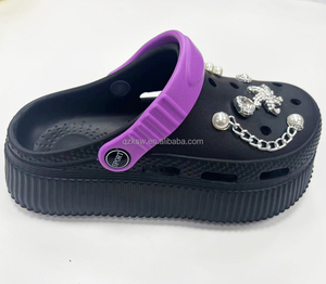 Tendance de la mode à prix bas Plate-forme épaisse charme agréable desgin décoration Lady Womens EVA Clogs Garden & mules pantoufles chaussures - Product Image 3