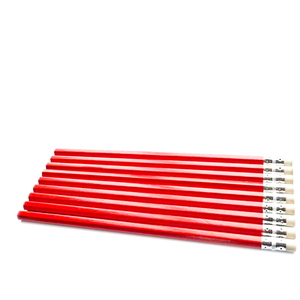 عرض ترويجي بالجملة قلم رسم خشبي 7.5 بوصة حسب الطلب أحمر 2B قلم رسم مع ممحاة - Product Image 5