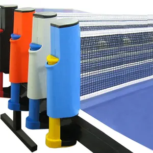 Equipo portátil de entrenamiento de tenis, red retráctil de tenis de mesa, venta directa de fábrica
