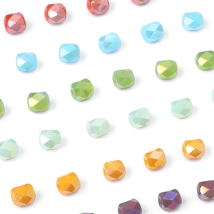 Perles à facettes en verre Cube de 6mm, bricolage fait à la main Bracelet collier <span class=keywords><strong>bijoux</strong></span> matériaux de fabrication accessoires - Product Image 2