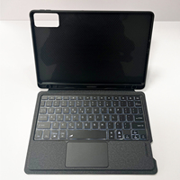 Funda para Redmi Pad 2 a precio de fábrica con teclado táctil inalámbrico desmontable, tipo folio con ranura para lápiz y carga tipo C