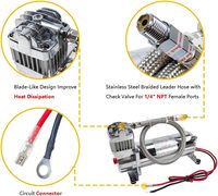 Compresseur d'air simple haute performance M4 12V 150psi pour gonflage de pneus
