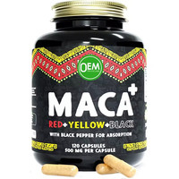 Capsules de Maca et de Racine de Ginseng pour Hommes - Stimulant Énergétique Naturel Puissant - Vente Flash