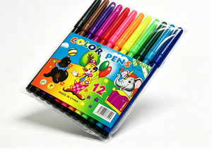 Factory Wholesale Cheap Price <b>12</b> Colors Marker Student Colour Drawing Art Gift Set Coloring Paint Marker Pens - Product Image 2