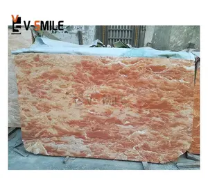 Factory Direct Slabs For Countertops And Indoor Wall Decoration Rose Tea Marble Slabs