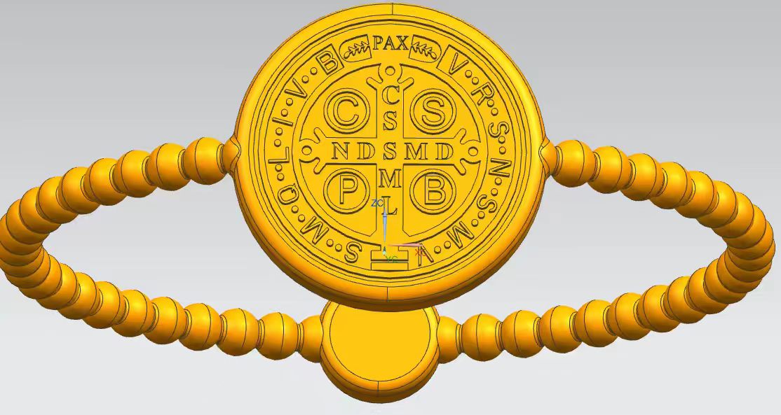 Bracelets avec médaille de Saint Benoît