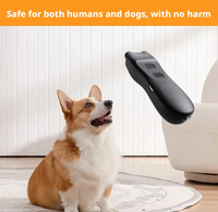 Alat Pengusir Anjing Ultrasonik Genggam Buatan Ahli, Bahan PC ABS, Jangkauan 5M, Dapat Diisi Ulang, Pelatih Anti Menggonggong untuk Pelatihan Anjing di Luar Ruangan