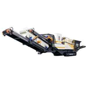 Installation de concasseur à mâchoires mobile sur chenilles à haute efficacité, moteur AC, pour l'extraction minière, la pierre de carrière, les déchets de construction, le recyclage - Product Image 1