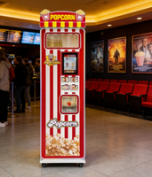 Nouvelle machine à popcorn de cinéma entièrement automatique Naughty Dog Red 220V 1800W
