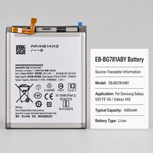 แบตเตอรี่ดิจิตอล OEM รุ่น EB-BG781ABY สำหรับ Samsung Galaxy S20 FE 5G A52 ผู้ผลิตแบตเตอรี่โทรศัพท์มือถือขายส่ง - Product Image 4