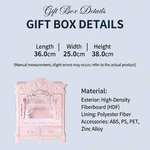 Flower Knows Bunny Garden Series - Caja <span class=keywords><strong>de</strong></span> Regalo Grande, Set Combinado <span class=keywords><strong>de</strong></span> Almacenamiento <span class=keywords><strong>de</strong></span> Maquillaje, Producto Nuevo, Caja Vacía - Product Image 5