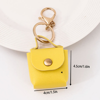 Mini sac à main en cuir porte-clés, petit sac à clés, étui pour écouteurs, breloque de sac à main, accessoires