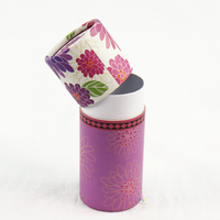Emballage de coupe menstruelle en papier avec logo personnalisé, tube rond, boîte cadeau cylindrique