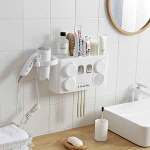 Dispensador automático de pasta de dientes con montaje en pared para baño, <span class=keywords><strong>Ecoco</strong></span>, exprimidor, soporte para cepillo de dientes para niños, 2022 - Product Image 6