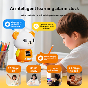 Tương tác học tập âm nhạc nhẹ nhàng giấc ngủ thông minh đồng hồ báo thức & Câu chuyện trước khi đi ngủ ai giáo dục sớm Máy học tập cho trẻ em - Product Image 4