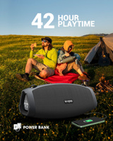 Enceinte d'extérieur W-King X10 avec basses puissantes, haut-parleurs 70W avec TWS, barre de son DJ avec fonction Power Bank