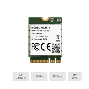 QCA6174A-5 WLT674 듀얼 밴드 + BLE Wifi 모듈 M.2 인터페이스 무선 카드 - Product Image 2