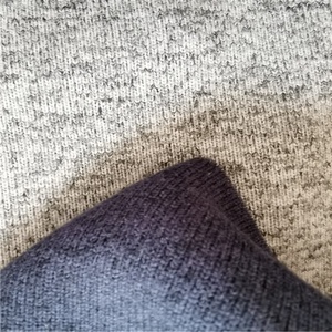 100% Polyester cation hacci chải hatchi vải cation nhuộm Polyester thô đan chải lông cừu một mặt chải vải - Product Image 1