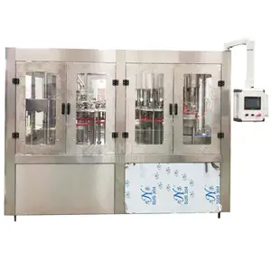 Automatic plastic bottle washing machine pure water filling and capping machine