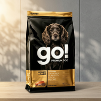 Sachet Doypack à fond plat à huit côtés avec fermeture éclair refermable anti-fuite pour l'emballage d'aliments secs et de friandises pour animaux de compagnie, Fourniture d'usine