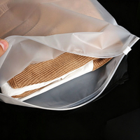 Sacs à fermeture éclair coulissante en PE dépoli transparent, multi-tailles, pour vêtements, serviettes, textiles, vente en gros, approvisionnement en vrac direct usine