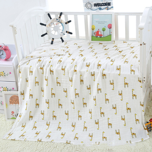 Couverture en mousseline de bambou <span class=keywords><strong>pour</strong></span> bébé à motif réactif <span class=keywords><strong>personnalisé</strong></span>, 2 couches, couverture d'emmaillotage, vente en gros, tissu en coton biologique, couverture en mousseline - Product Image 5