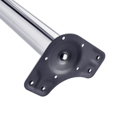 Kingstar usine OEM tube rond conique en métal pied de table personnalisé pour meuble d'armoire