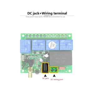 4 saluran gunting <span class=keywords><strong>Lift</strong></span> derek truk Winch pemancar RF nirkabel dan penerima 433MHz Radio industri pengendali jarak jauh - Product Image 6