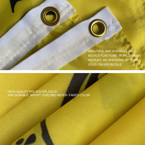 Bandera de Serpiente Amarilla de Poliéster Ligera para Exteriores de 3x5 Pies, Bandera Libertaria 'No Pisarme' con Diseño de Serpiente - Product Image 3
