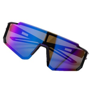 Gafas Deportivas Polarizadas UV400, Resistentes al Viento, para Ciclismo al Aire Libre, Protección Solar Tipo 3, Lentes TAC, Armazón Azul - Product Image 4