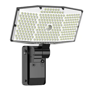 5000mAh 273 Uds LED impermeable IP65 paneles solares luz de pared Valla Jardín luces solares al aire libre Sensor de movimiento automático