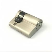 Cylindre de serrure de porte de sécurité OEM de haute qualité, en laiton, norme européenne ANSI Grade 1, 40 mm, avec entraxe de 60 mm et 3 clés