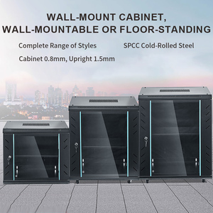 Network Cabinet Server <b>Rack</b> Floor Standing Lockable Vented Mesh Doors SPCC Steel Adjustable Shelves 19 Inch International - Product Image 2