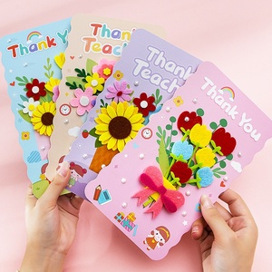 Tarjeta de Felicitación 3D de Alta Gama para el Día del Maestro, Tarjeta de Felicitación de Cartón para Niños, Flor Eterna Hecha a Mano, Regalo para Maestros de Jardín de Infancia - Product Image 1