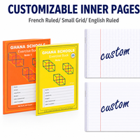 Cahier d'exercices agrafé à réglure Seyès, couverture mixte, fournisseur de fournitures scolaires les plus vendues pour l'écriture en classe