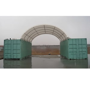 Mantenimiento de lavado de vehículos Contenedor de envío Toldo Refugio Contenedor Toldo lateral Tienda para puntos de reparación al aire libre - Product Image 6