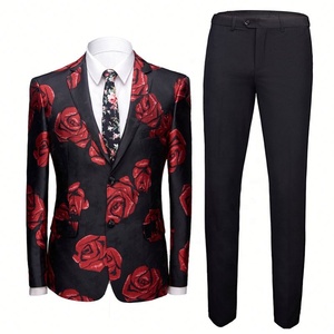 Trajes de Hombre de Dos Piezas Bordados de Talla Grande en Oferta, Traje de Hombre Deportivo, Traje de Boda Ajustado para Hombre - Product Image 2