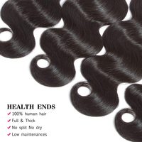 Extensions de cheveux vierges vietnamiens 15A, vague corporelle, 100% non traités, noir naturel, double trame, tissage de cheveux