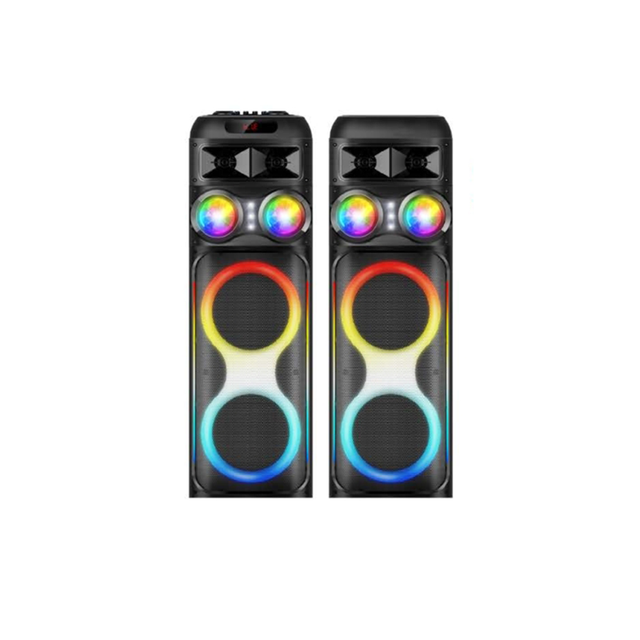 8-inch High-power RGB Colored Lights, Bluetooth Speaker, Handcart Subwoofer, Karaoke Wireless Microphone