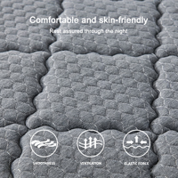 Matelas hybride King Size compressé confortable en boîte, 180*200*25 CM, avec poches, parfum lavande, pour la maison et l'hôtel