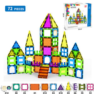 Bloques de Construcción Magnéticos para Niños, Juego de Juguetes Creativos de Bricolaje, Pista Magnética para Niños, Azulejos de Pared, Juguetes Educativos para Niños - Product Image 4