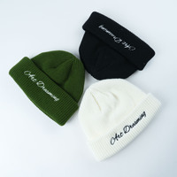 Casquette d'hiver tricotée avec logo brodé personnalisé de qualité supérieure, design tendance, bonnet de ski d'extérieur