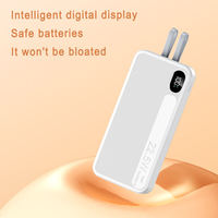 20000mAh Hochkapazitäts-Powerbank mit Eingebauten 2 Kabeln QC 3.0 22.5W PD 20W Schnellladung Powerbank 10000mAh