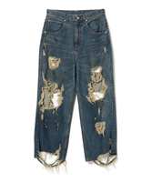 Jeans Homme Hombre Rock Revival Jeans Hommes Pantalon Jeans Hommes Lourds Déchiré Pantalons en Denim pour Hommes