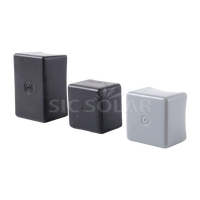 Accessoires pour système de support de panneaux solaires : Capuchons de protection en plastique 40x40 pour rails PV, embouts pour rails en aluminium