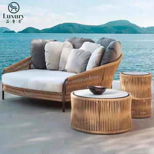 Moderne Outdoor Villa Hotel Balkon Innenhof Garten Sofa Stuhl Set Freizeit <span class=keywords><strong>Rattan</strong></span> <span class=keywords><strong>Sun</strong></span> Lounger - Product Image 1
