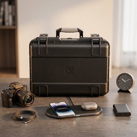 Étui à outils rigide en PVC/EVA noir étanche IP67, OEM ODM, portable, pour transport en extérieur