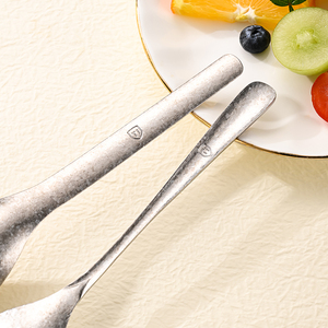 ช้อนและส้อมไทเทเนียมแท้ ช้อนซุปด้ามยาวสำหรับใช้ในครัวเรือน ช้อนทานอาหาร ช้อนเสิร์ฟ - Product Image 5